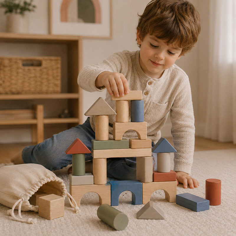 Stack and Stow Wooden Blocks Set
