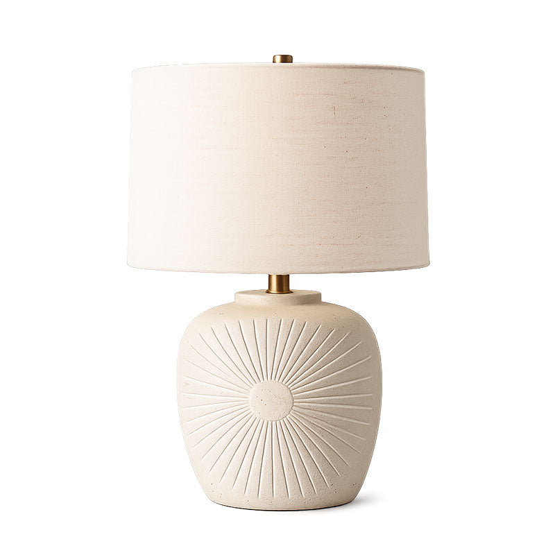 Sunburst Ceramic Table Lamp